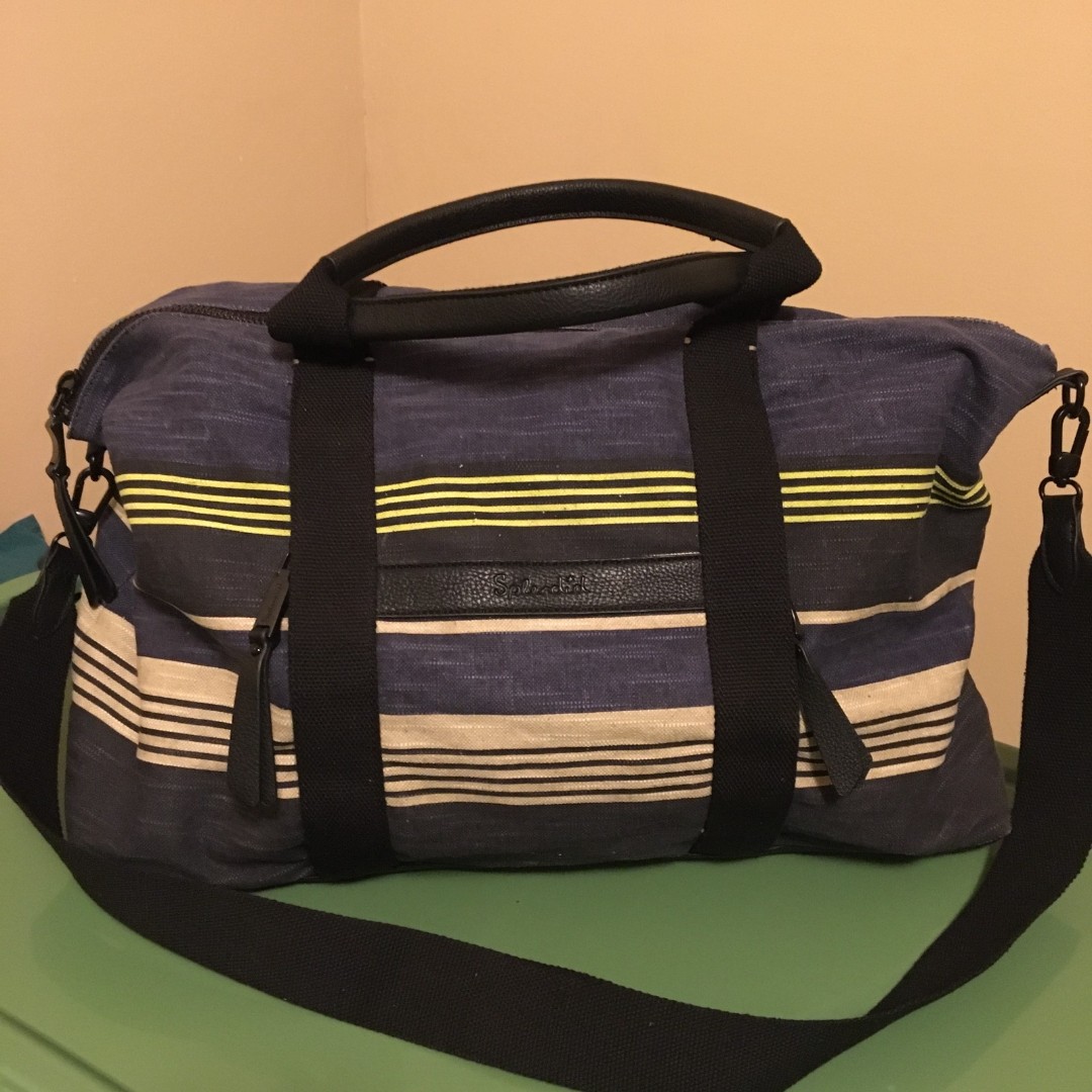 Splendid Striped Canvas 20'' Duffel Bag