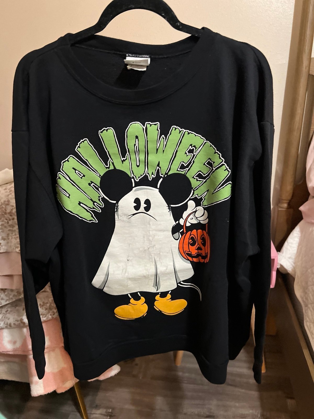 Vintage Ghost Mickey Halloween Sweatshirt