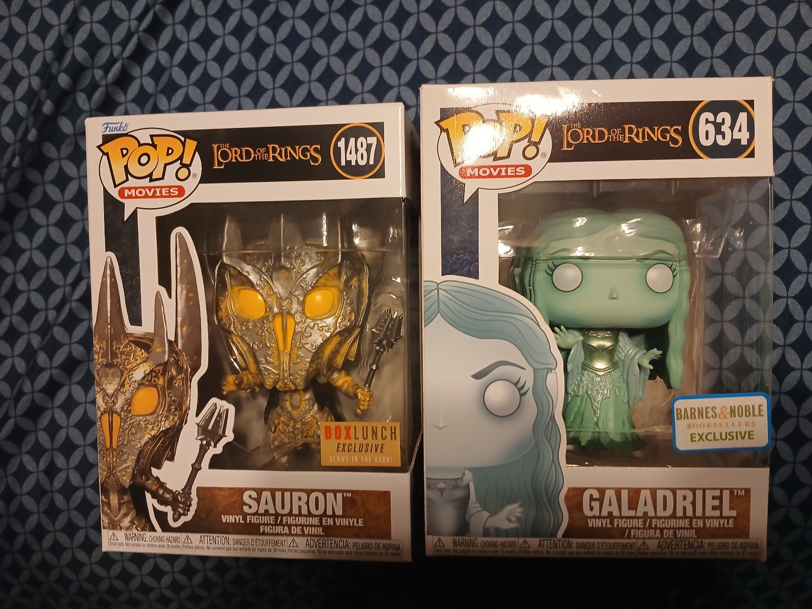 Lord of the Rings Sauron/Galadriel Funko Pops