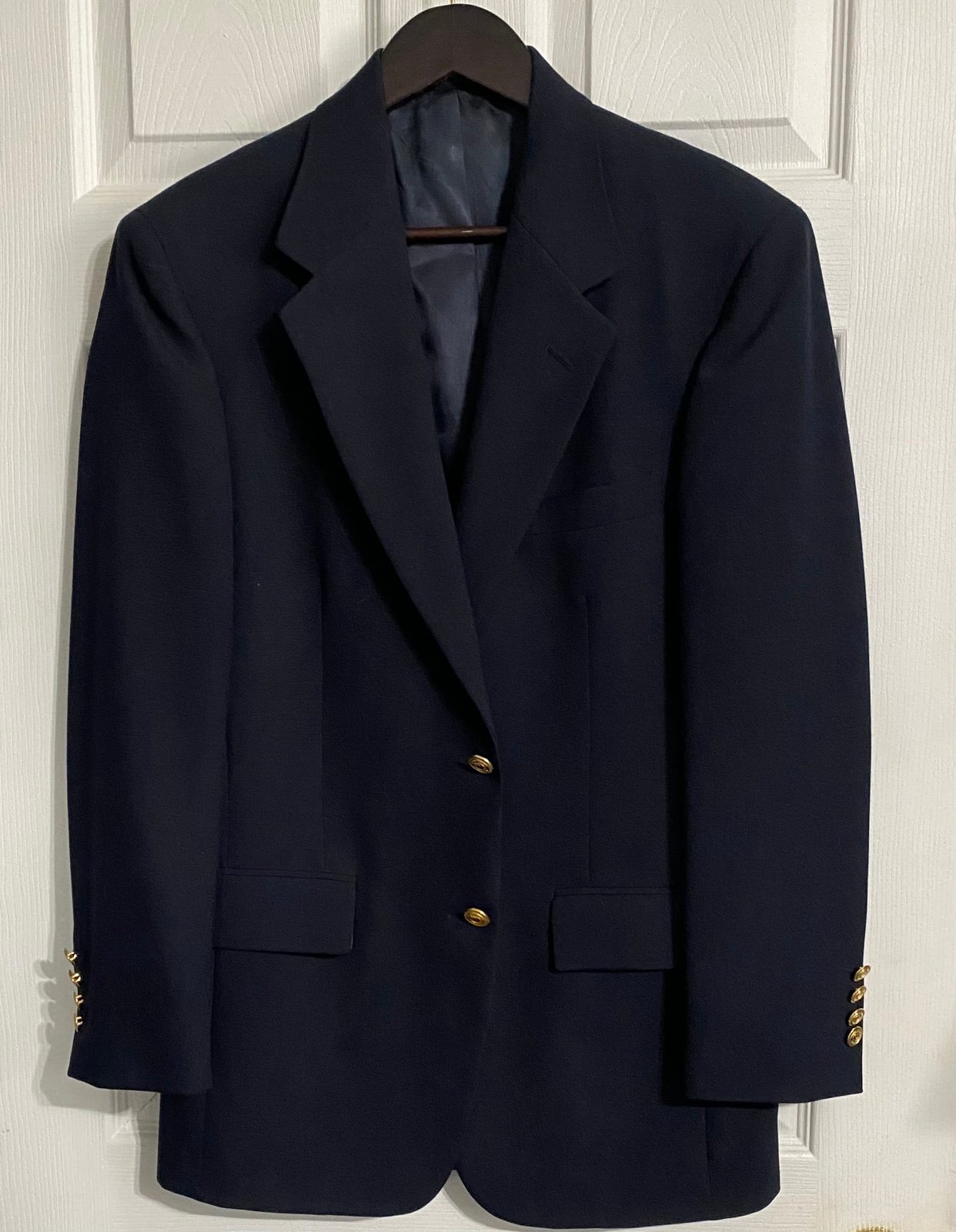 Wimbledon Blue and Gold Sport Coat with Notched Lapels
