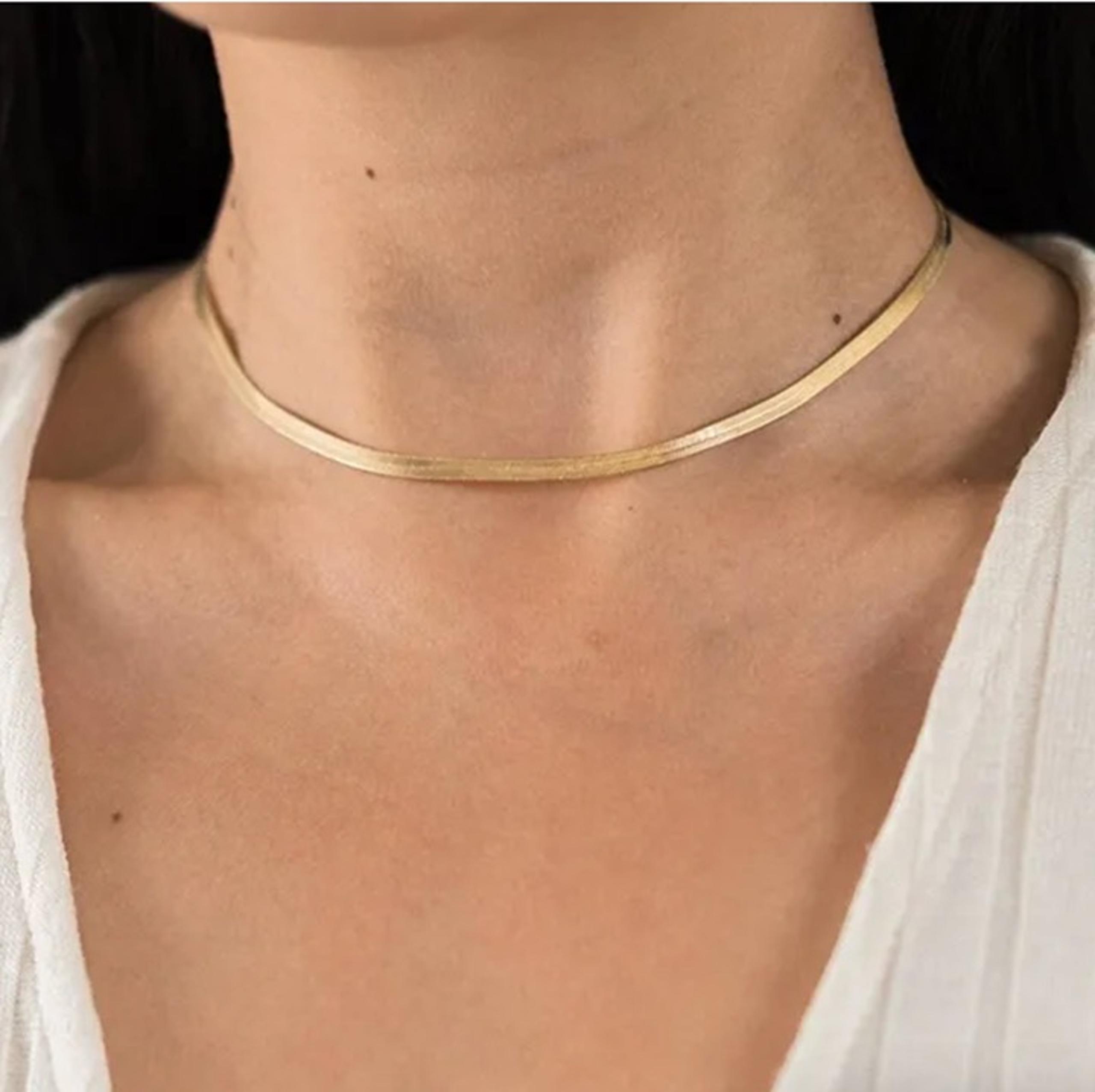 Hot Fashion Unisex Snake Chain - Length 35+8cm - 2mm width - Stainless steel