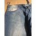 Dash American Designers High Rise Jeans, Distressed Acid Wash Denim Size 48x34