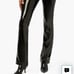Faux Patent Leather Ankle Flare Pants