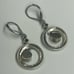 Vintage Judith Jack Sterling Silver Marcasite White Crystal Dangle Earrings