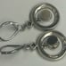 Vintage Judith Jack Sterling Silver Marcasite White Crystal Dangle Earrings