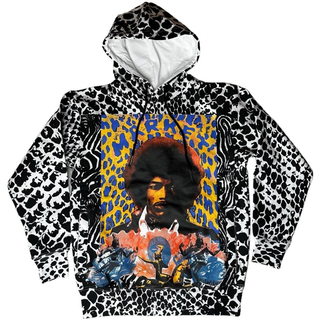 NWT RARE Market X Hendrix Authentic AOP Ltd Edition Pullover Hoodie Unisex S