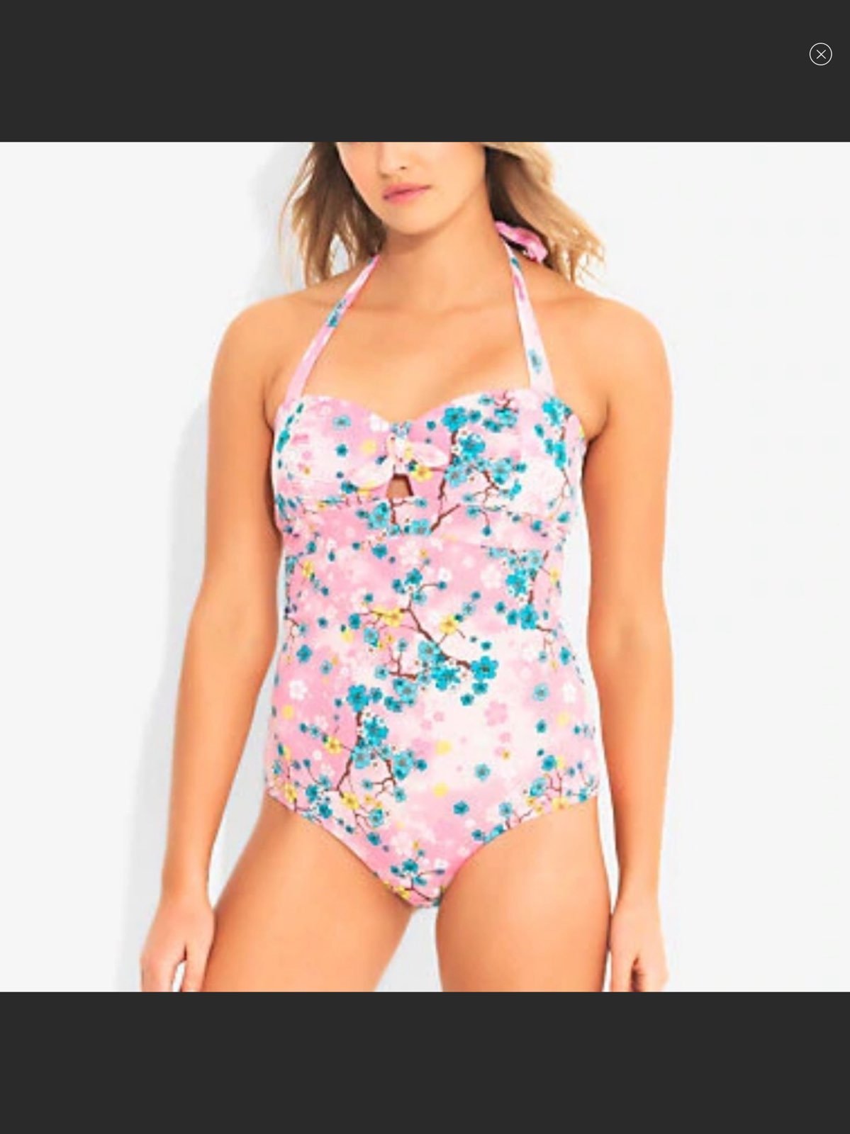 NWT Vintage Style Cherry Blossom Bikini