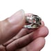 Size 10 Vintage 925 3 Stones Birthstone Swirl Ring