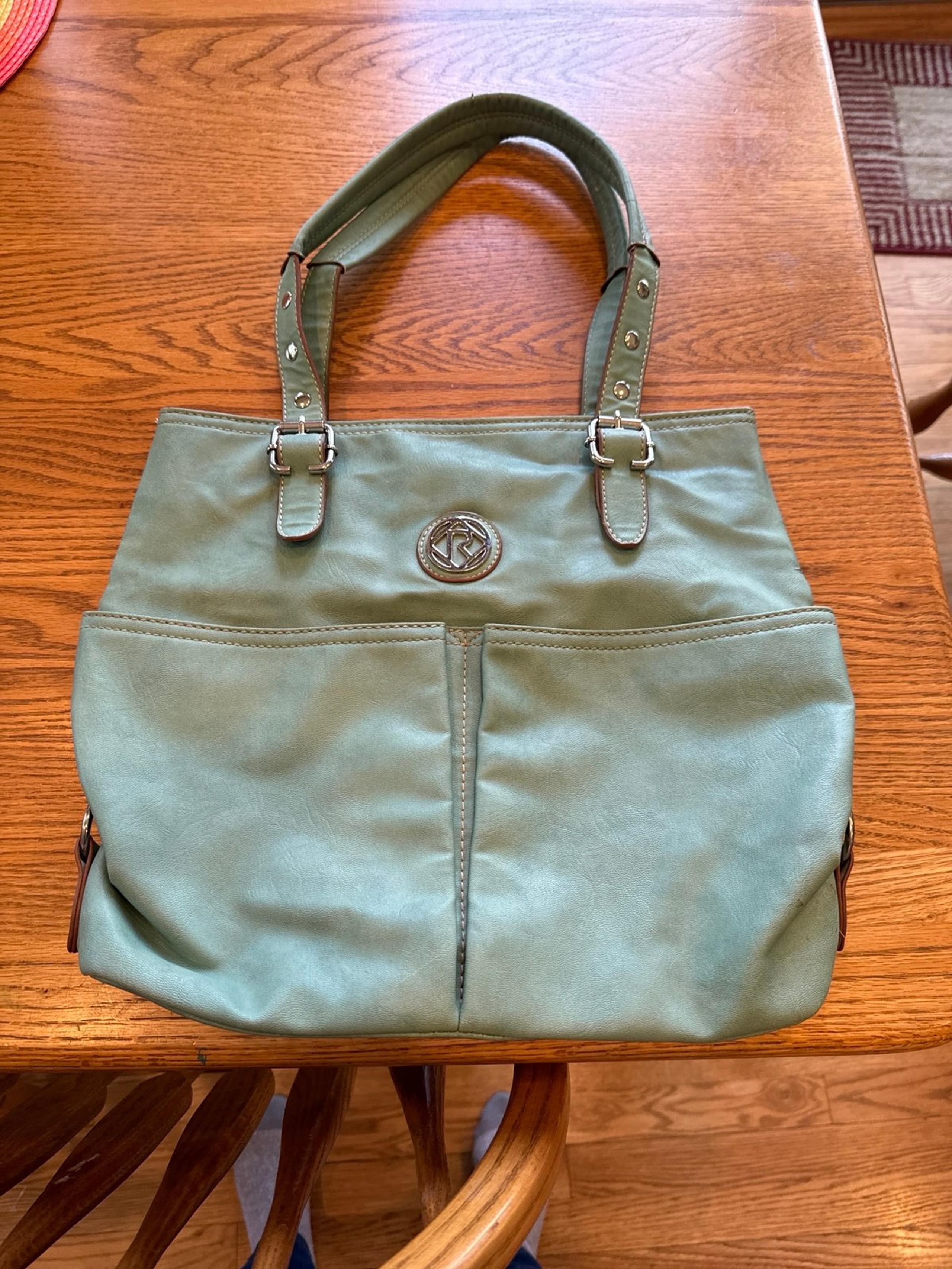 Turquoise Relic faux leather purse