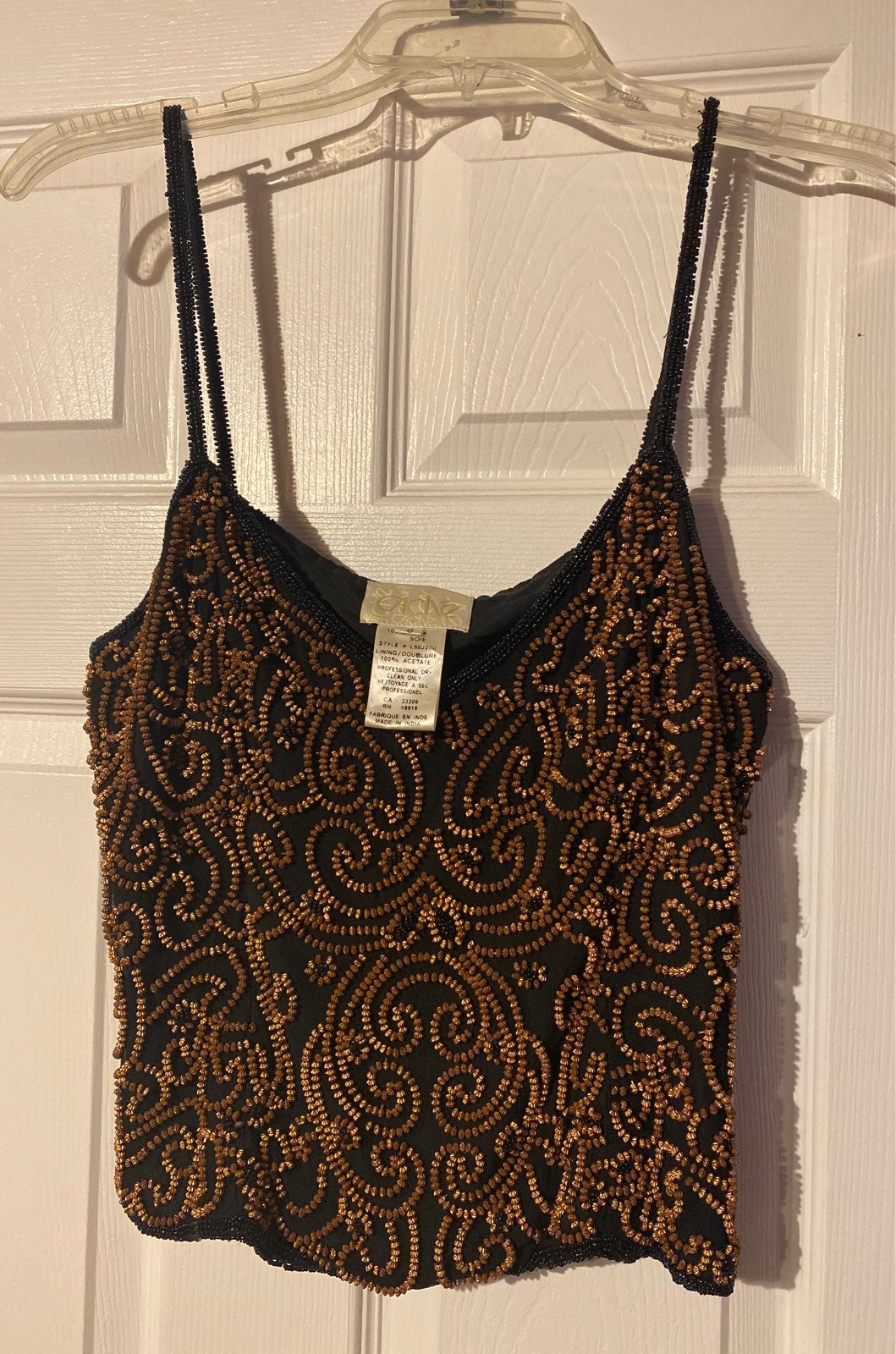 Cache Sequins Top