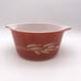 Vintage Pyrex Bowls Set of 3- Wheat Leaf Pattern 475 B, 474 B, 473 B