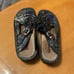 Algeria Leather Classic Slip On Clogs Multicolor Floral Sparkle Print Size 39