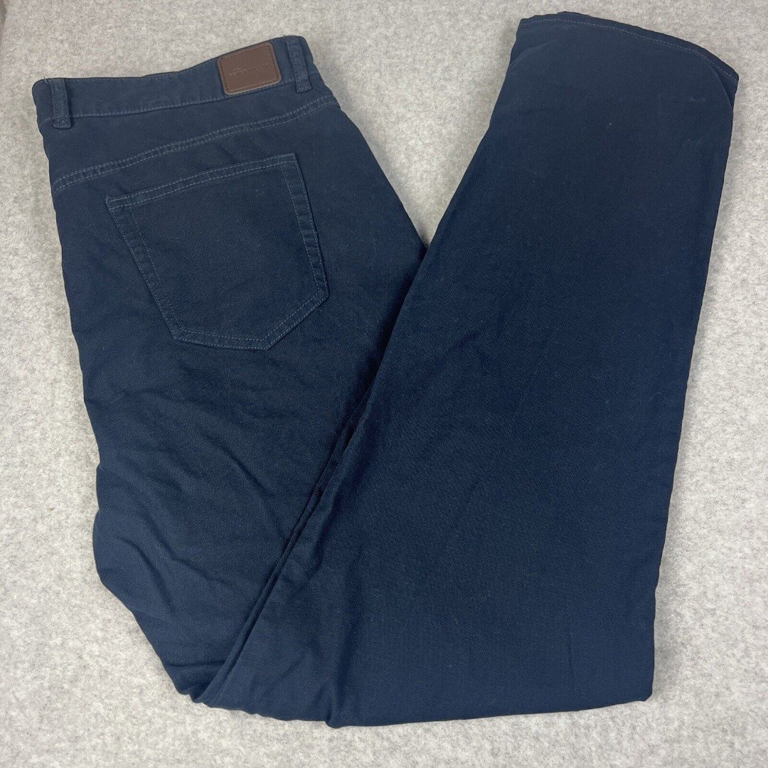 Men's Peter Millar Crown Vintage Canvas Pants Navy Blue Sz 40