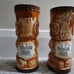 Pair of Vintage Tiki Mugs from Trader Dicks Nugget Reno John Ascuaga's Nugget