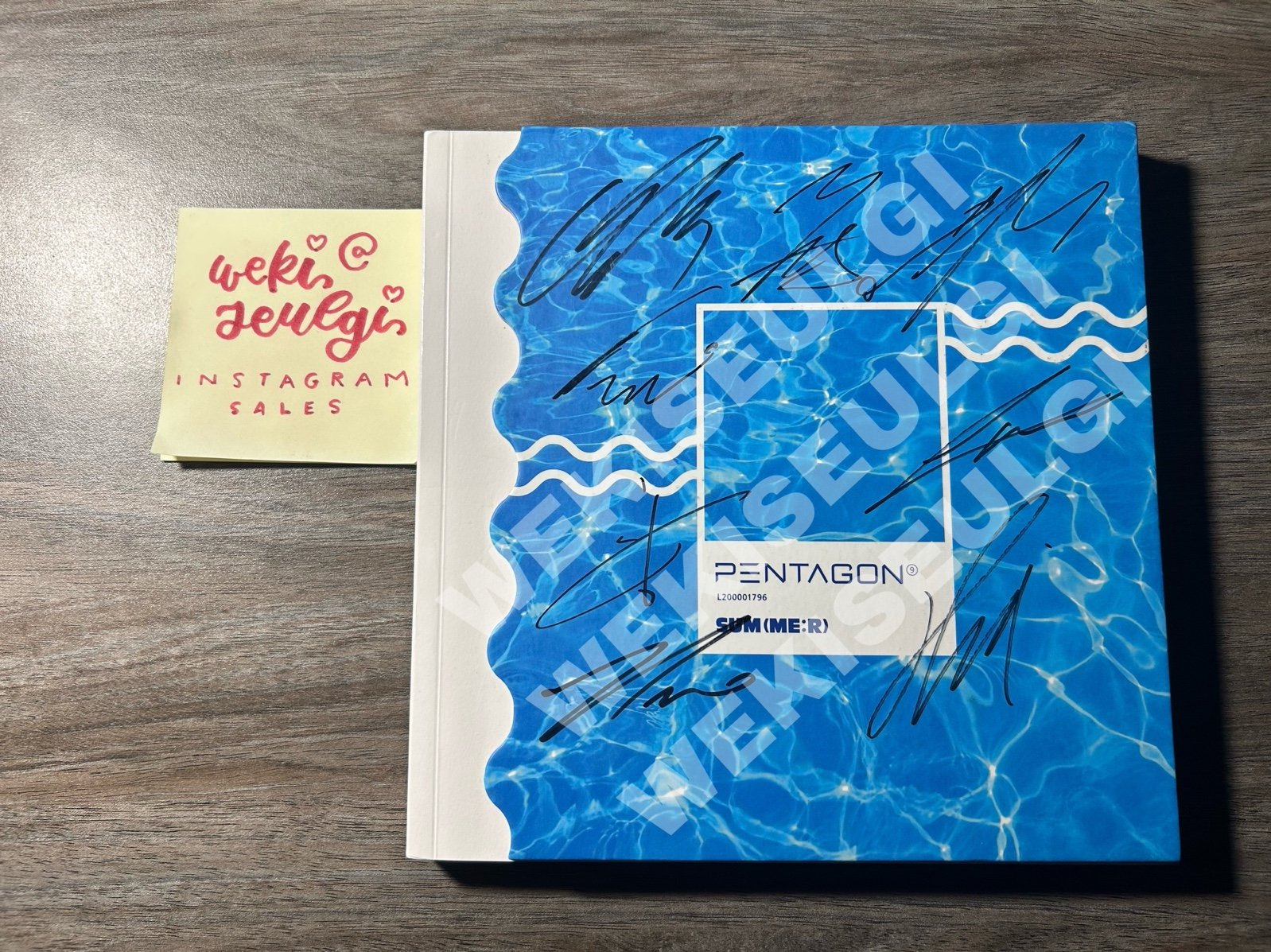 Pentagon Signed SUM(ME:R) SUMMER album Humph! With Fansign Message Back