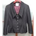 Mackie By Bob Mackie Vintage 80s Quilted Black Formal Jacket Skirt Suit Size 12