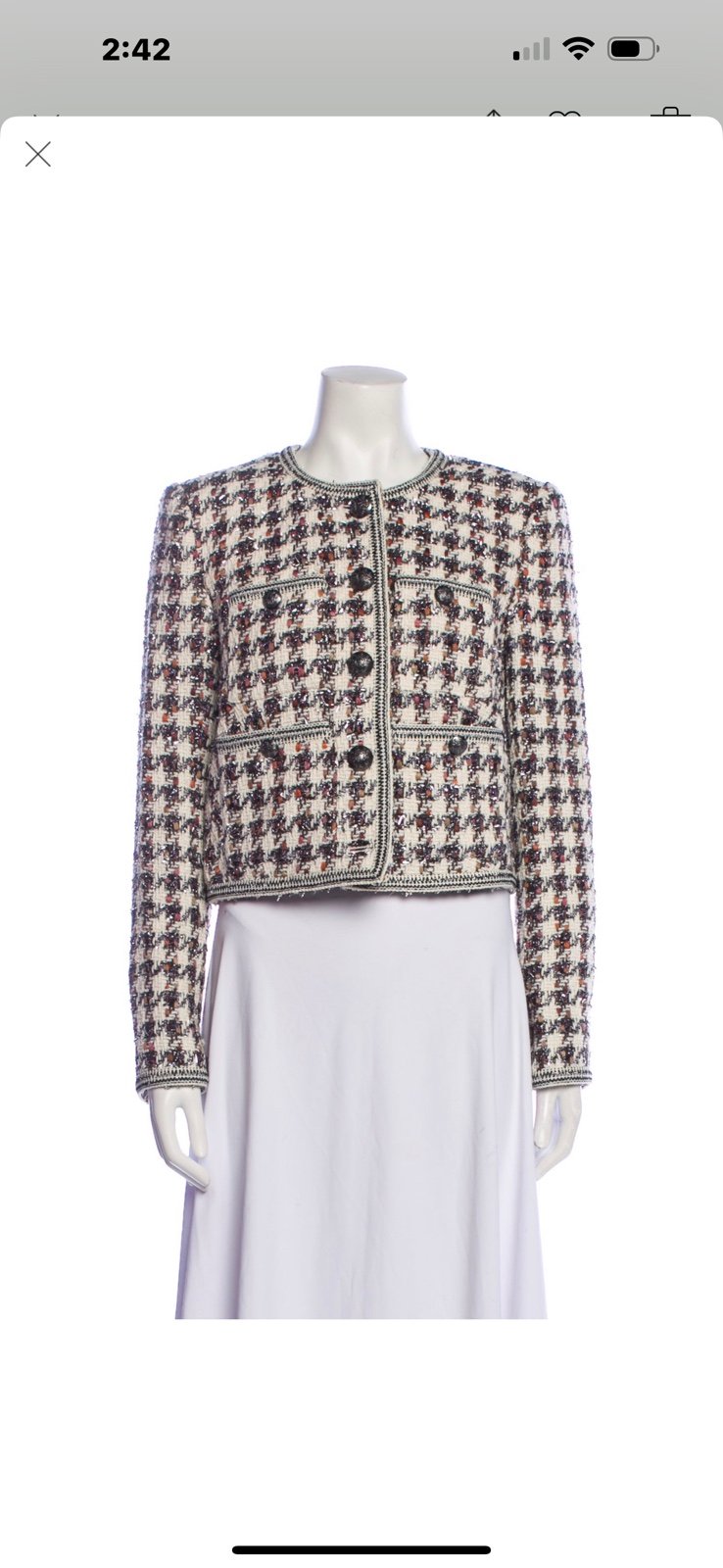 Veronica beard tweeted jacket