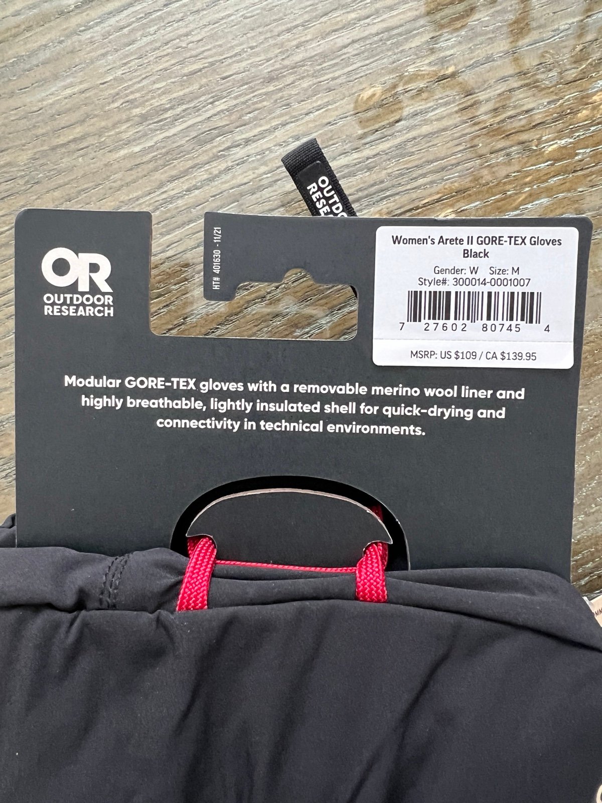 Gortex Women’s gloves Med NWT