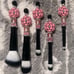 #M23 Pink CC Flower Makeup Brush Set