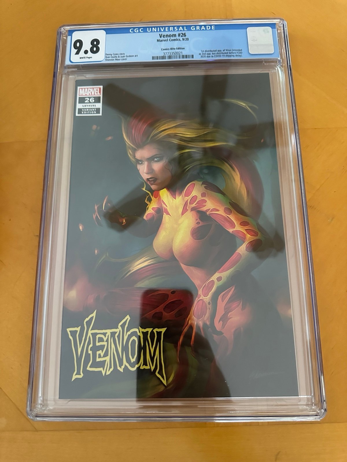 Venom #26 Marvel Comics CGC 9.8 9/20 Maer Cover Comics Elite Edition
