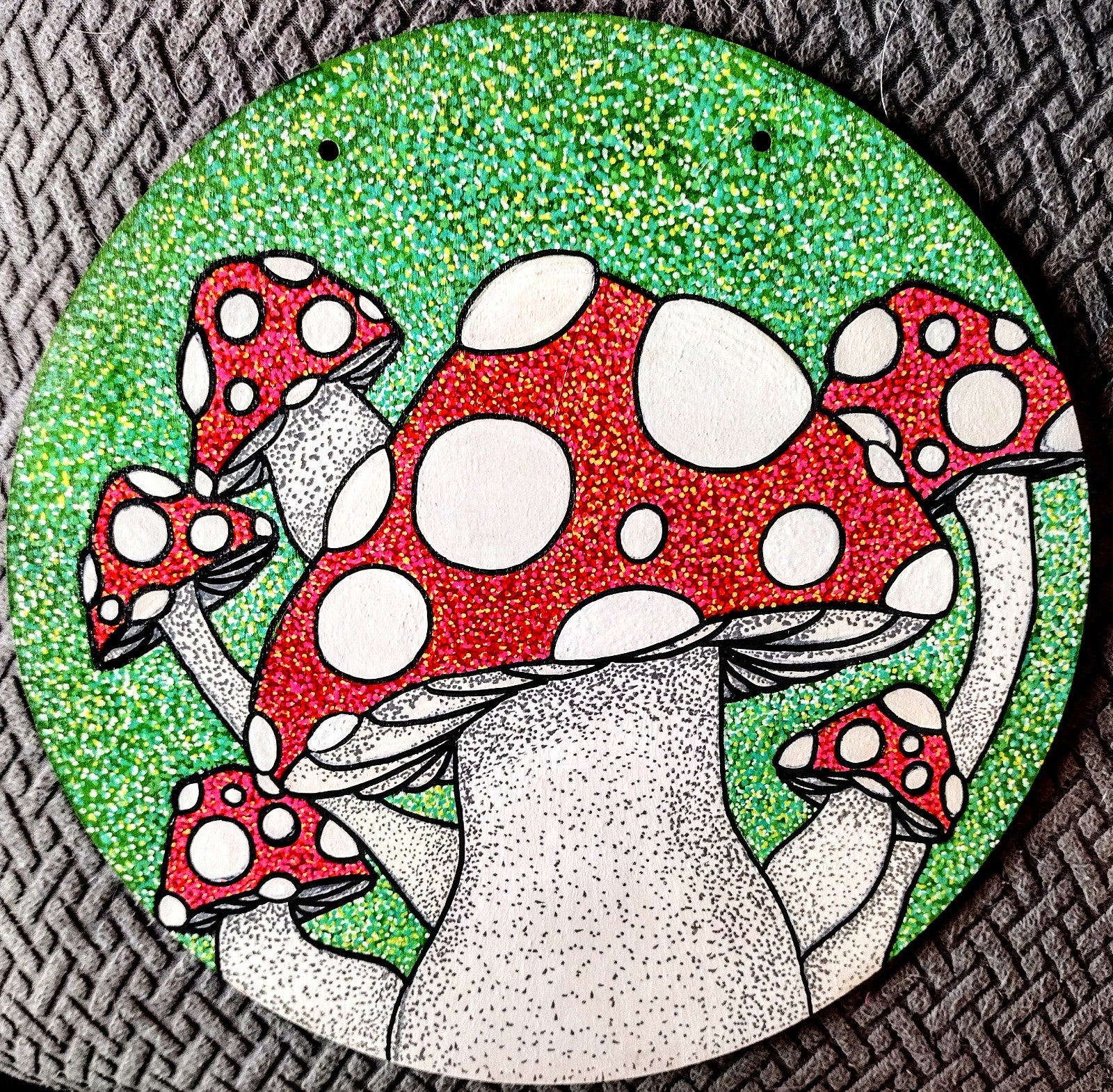 Toadstool mushroom painting