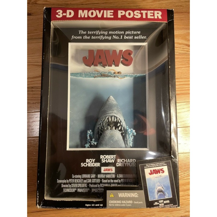 Jaws 3-D Movie Poster - McFarlane Toys Pop Culture - New In Box NIB