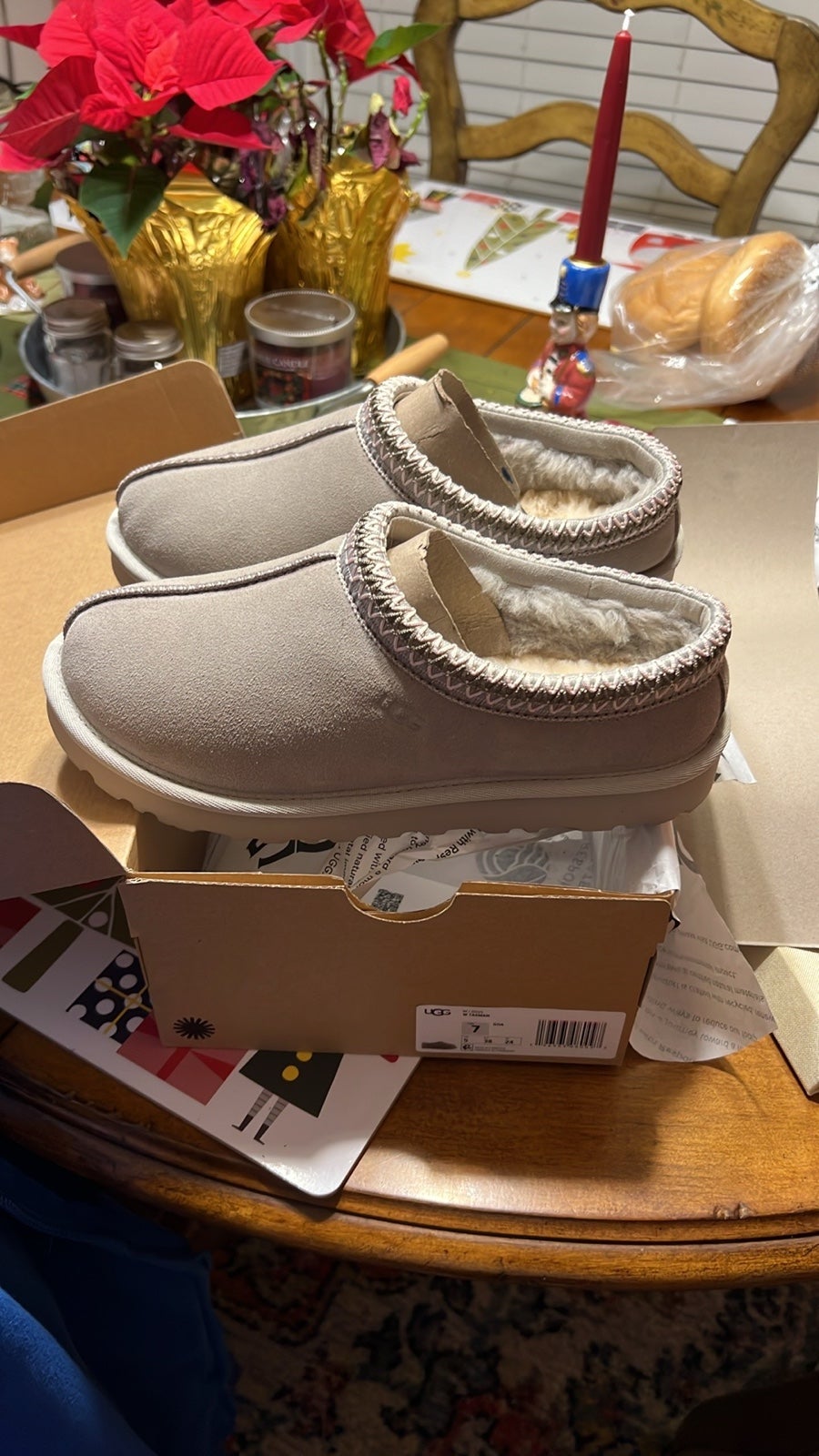 Brand New with Box and tags Ugg Tasman Grey Goose Size 7