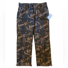 L&B miidrise boyfriend camouflage jeans size 18 NWT