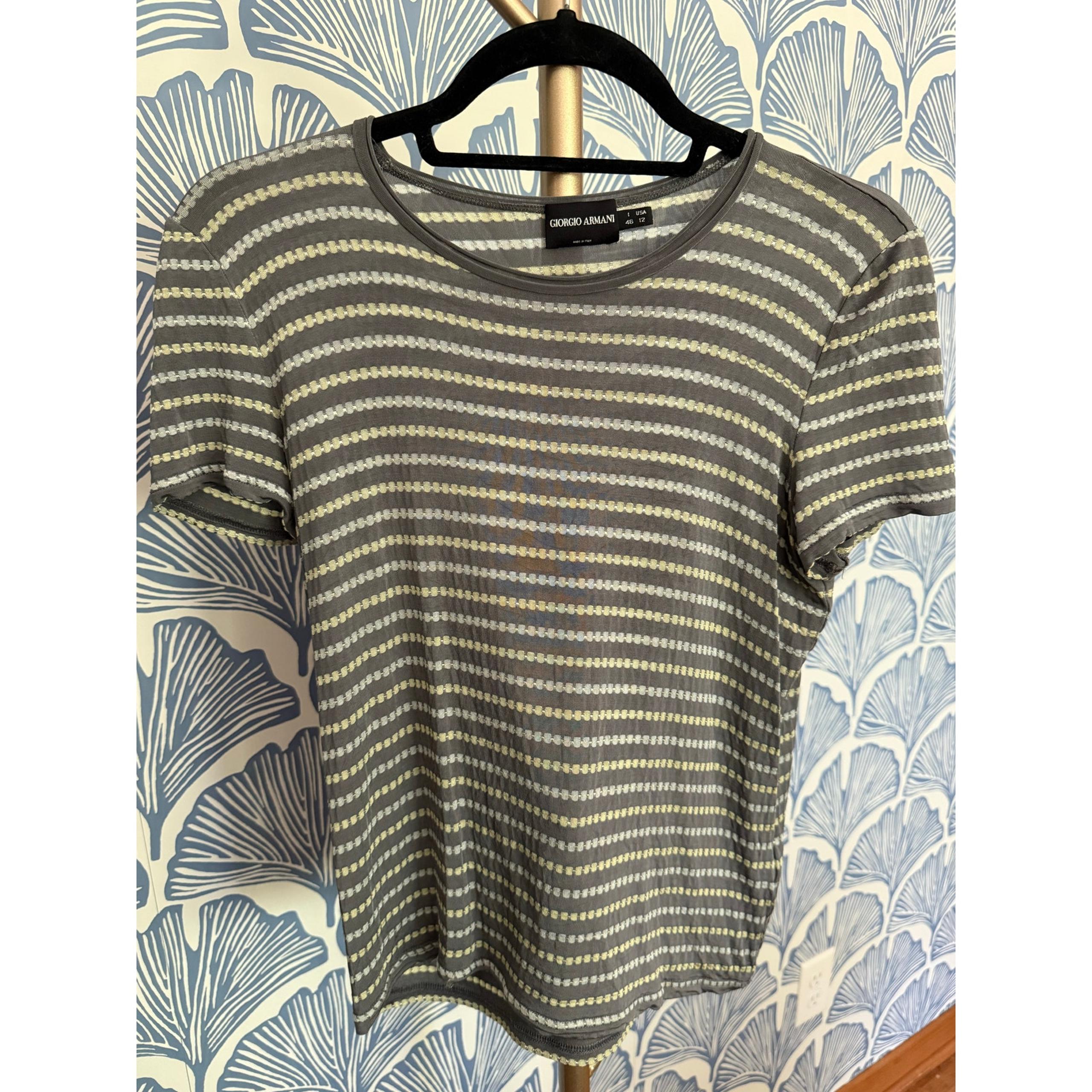 Giorgio Armani Borgo 21 Sport Geometric Print T-Shirt Sz. 12