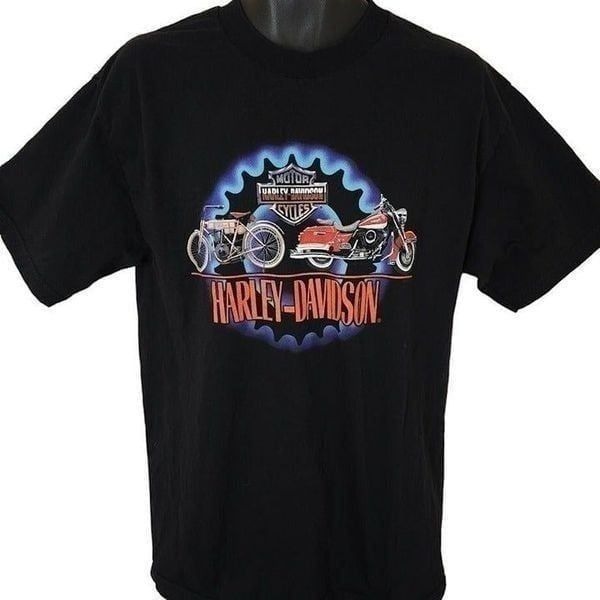 Harley Davidson T Shirt Mens Size Large Vintage Y2K 2000 St Paul Minnesota
