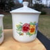 Vintage Jay Imports Summer Bush Corningware Corelle Coordinating Canisters