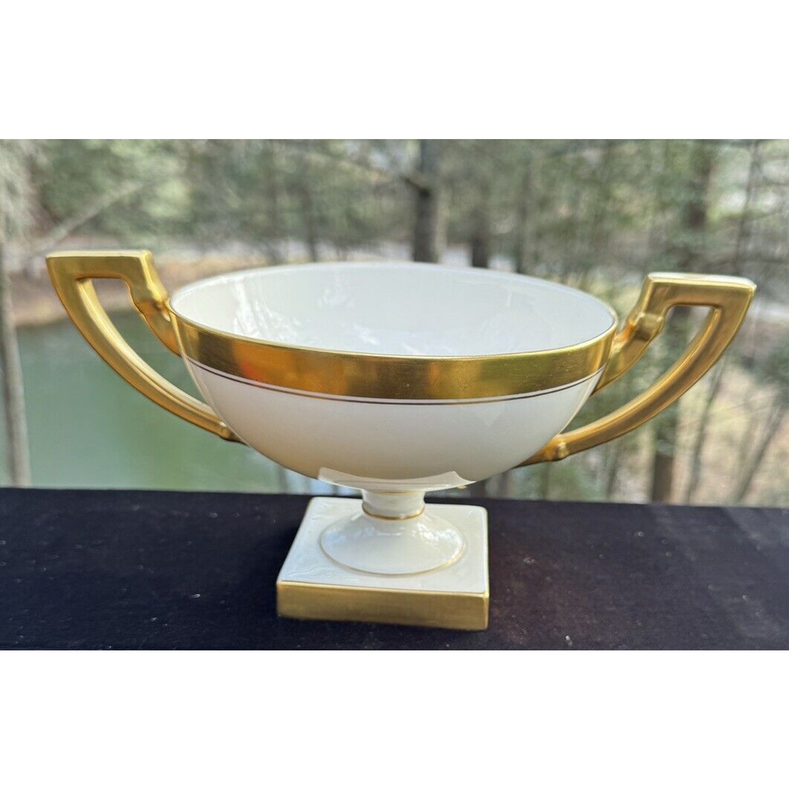 Lennox Colonial Bowl White Gold Handles Made For Mueller & New Brunswick