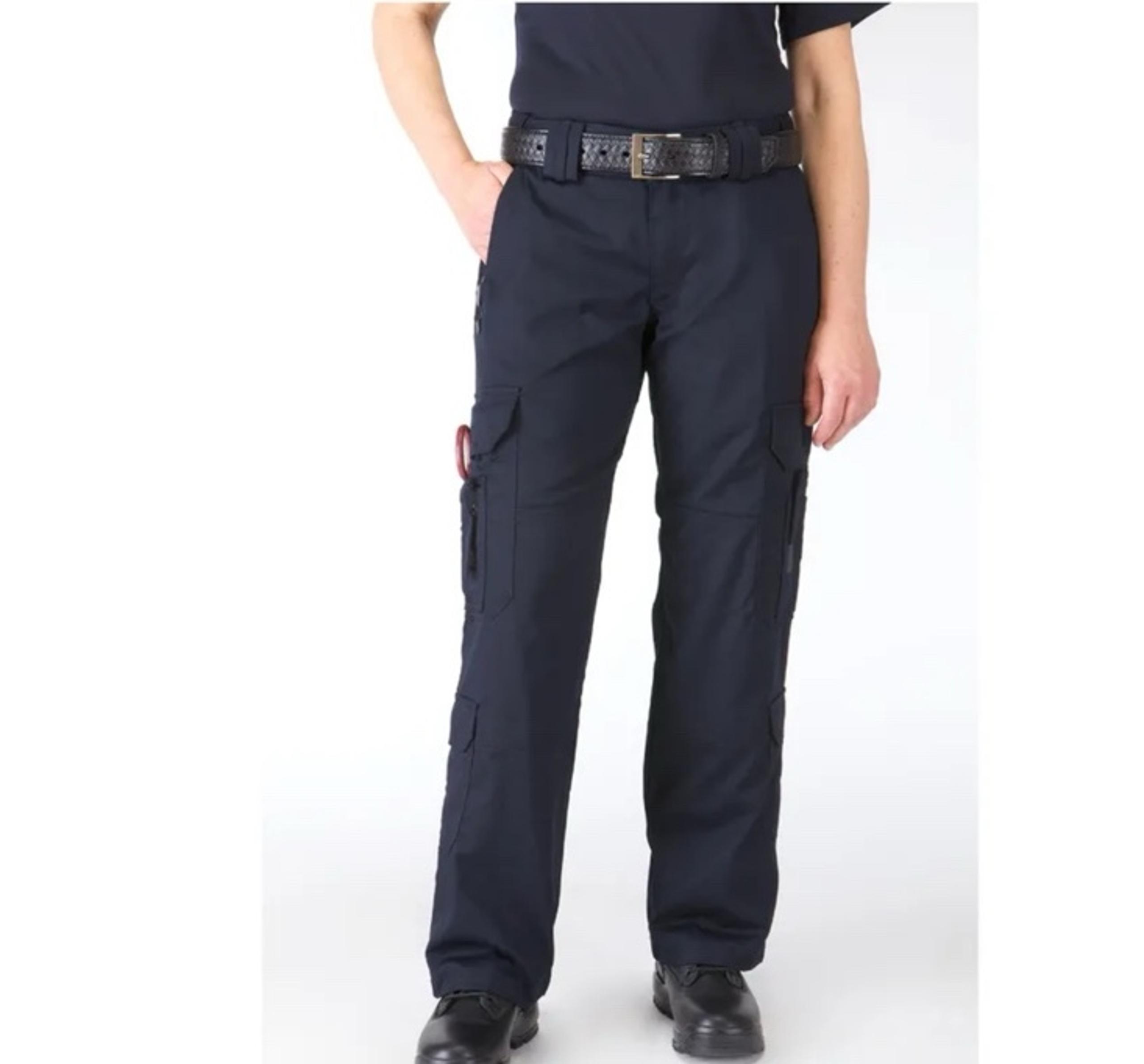 NWT 5.11 WOMENS TACLITE EMS PANTS SZ 18 LONG DARK NAVY RIPSTOP UPF 50 19 POCKET