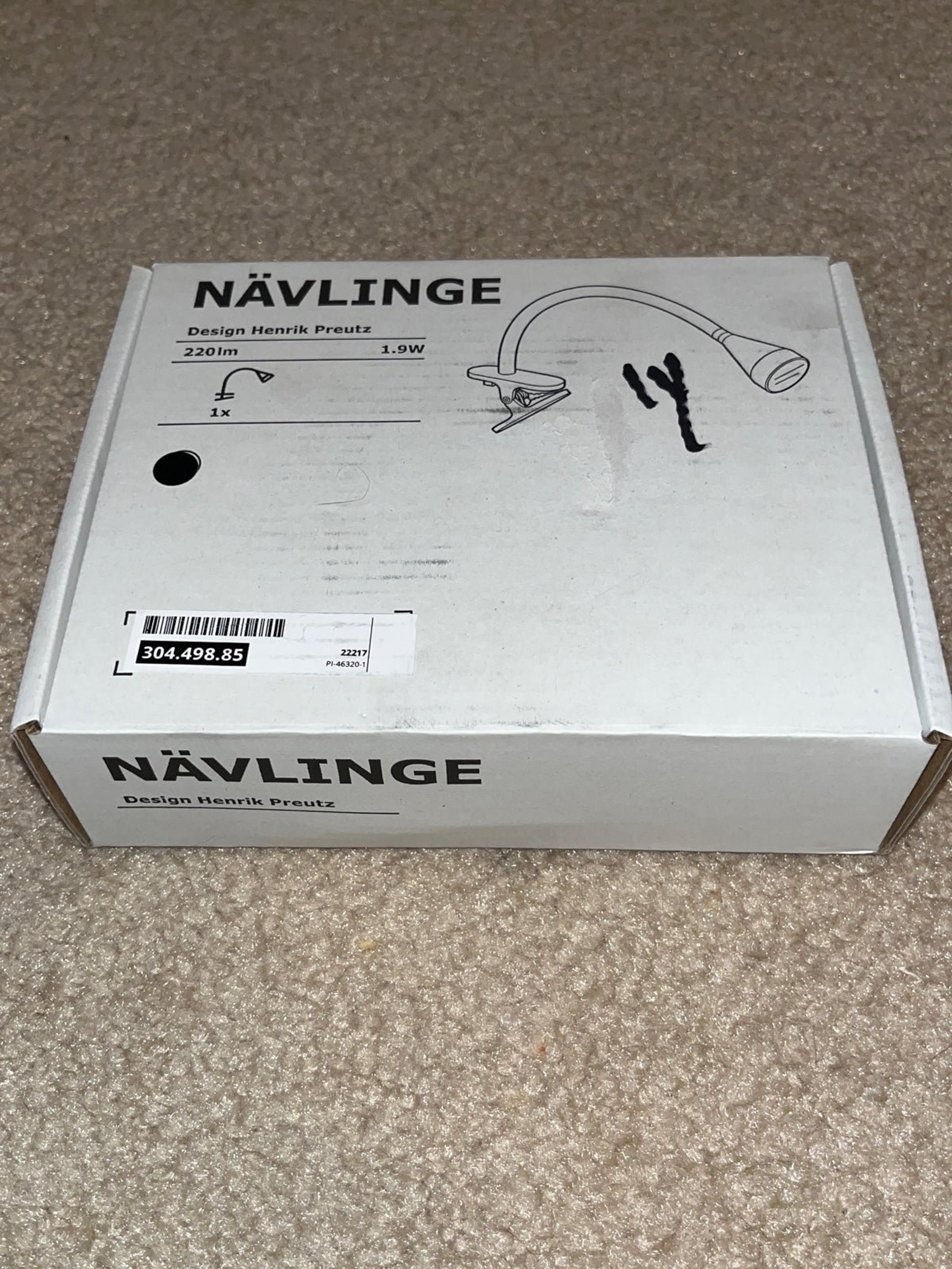 Ikea Navlinge LED Black Clamp Light