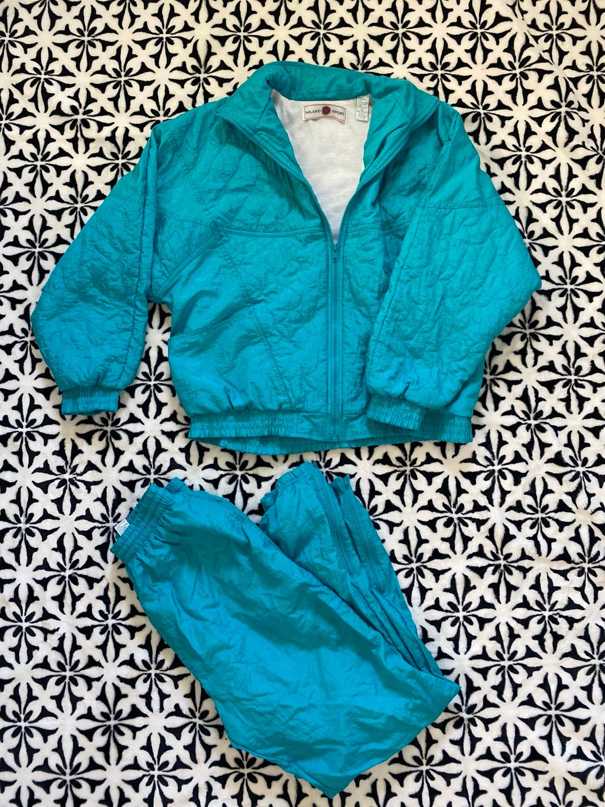 Milano Sport vintage Windbreaker Tracksuit Jogging Set 1980's