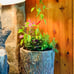 Farmhouse Herb & Pepper Stand. Unique Standing Log Garden for Kitchen & Balcony.
