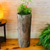 Farmhouse Herb & Pepper Stand. Unique Standing Log Garden for Kitchen & Balcony.