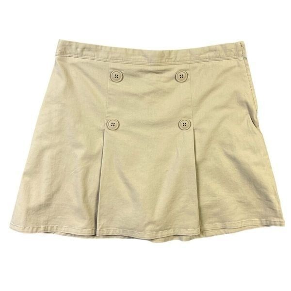 The Childrens Place Skort Sandy Khaki School Uniform Girls 18 Adjustable Waist