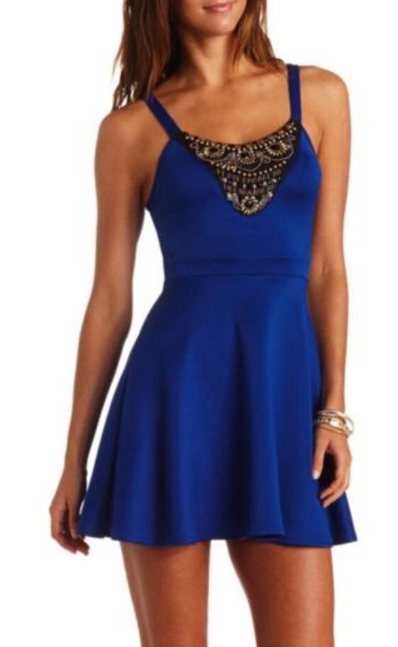 royal blue dress charlotte russe