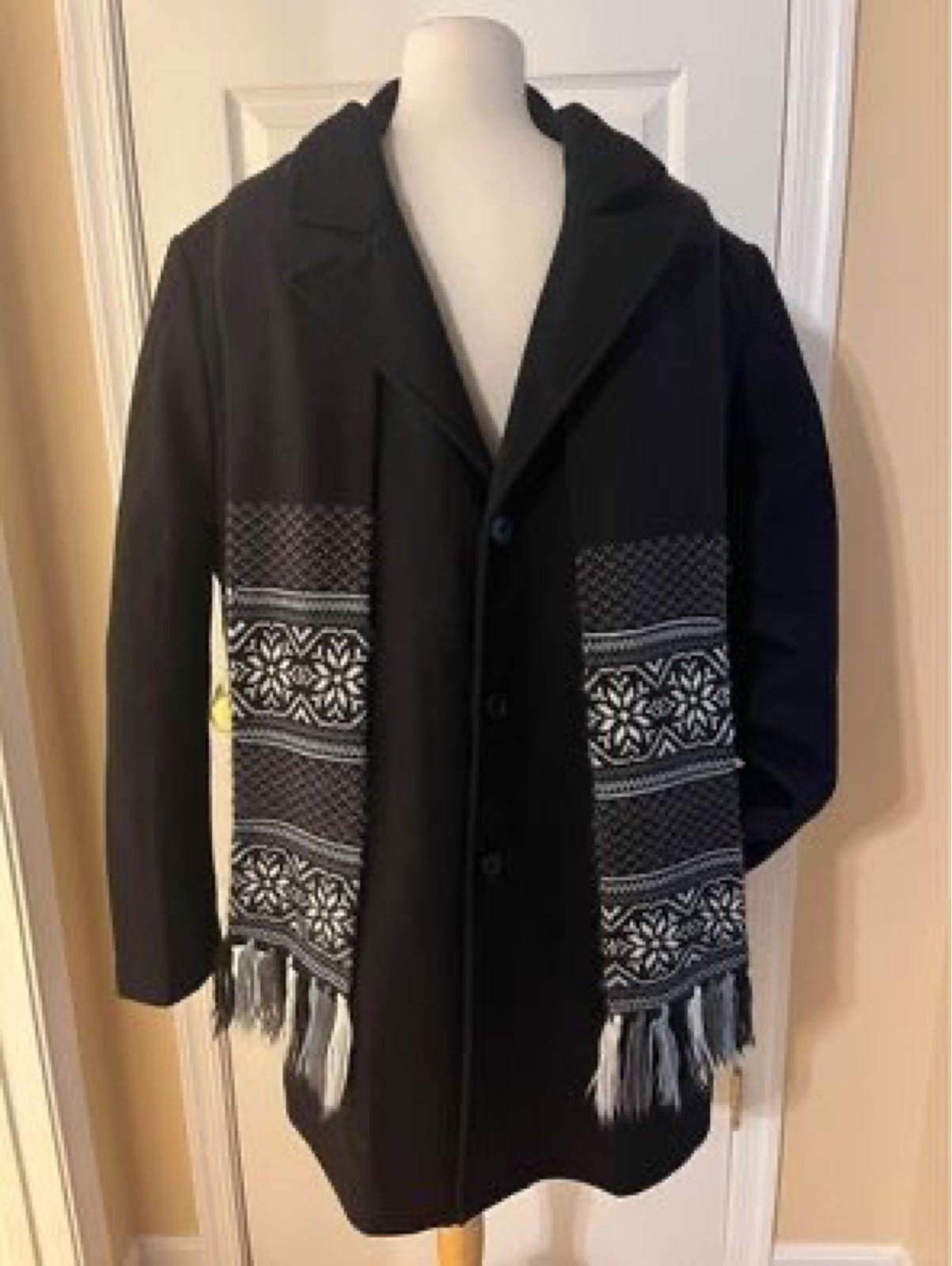 Kennth Cole New York Men’s Wool-Blend Coat Sz XL