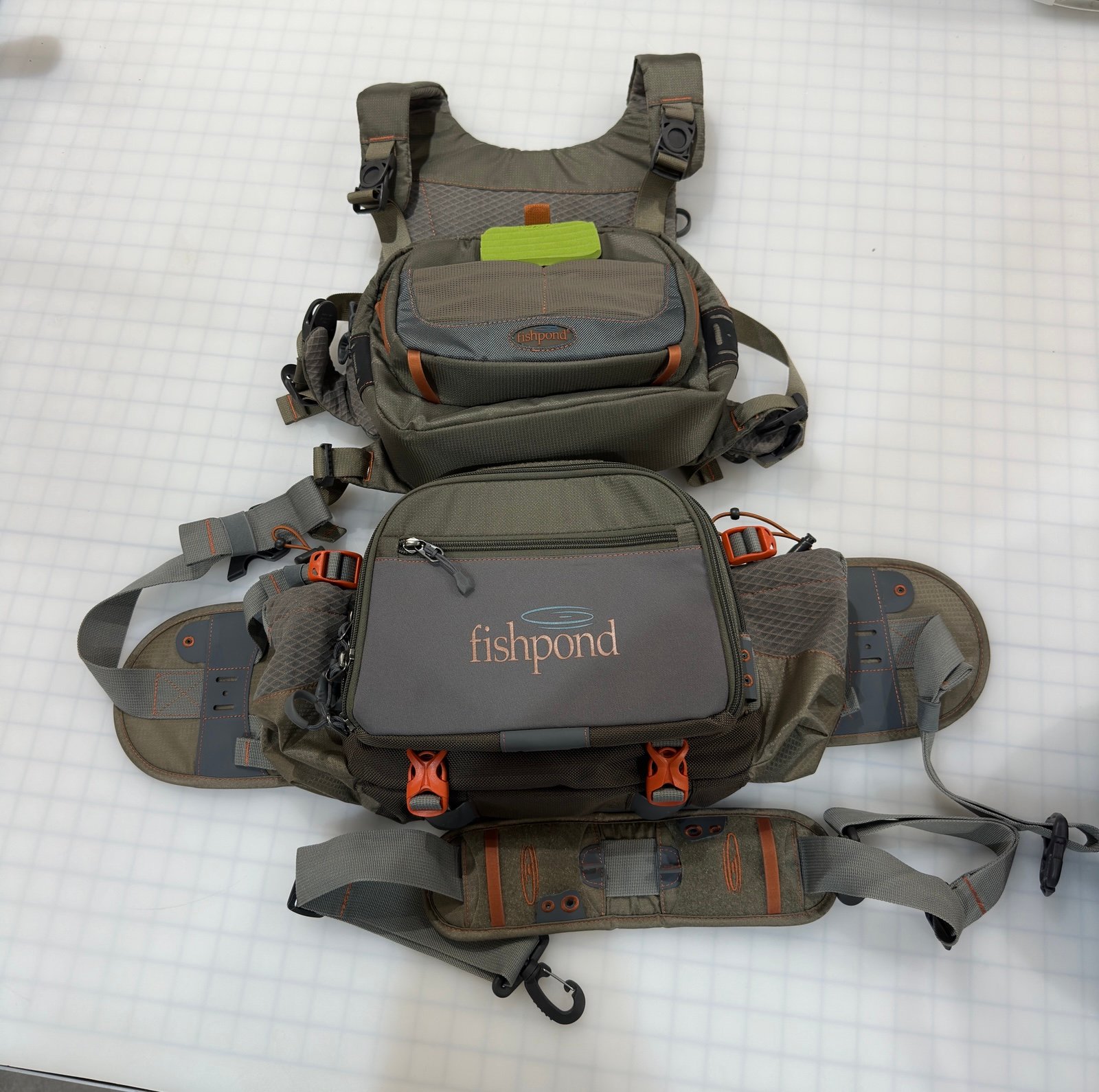 Fishpond Cross-Current Fly Fishing Chest Pack & Pro Guide Fly Fishing Waist Pack