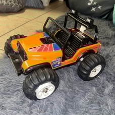 Tonka Baja Dune Buggy Jeep VTG 1981 motorize toy orange black metal & plastic