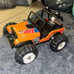 Tonka Baja Dune Buggy Jeep VTG 1981 motorize toy orange black metal & plastic