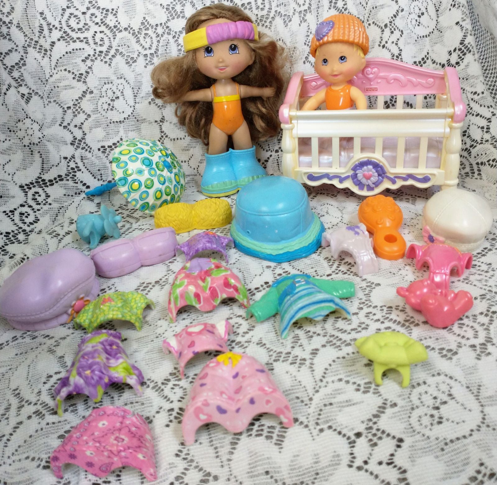 Fisher Price Snap n' Stye Doll Lot