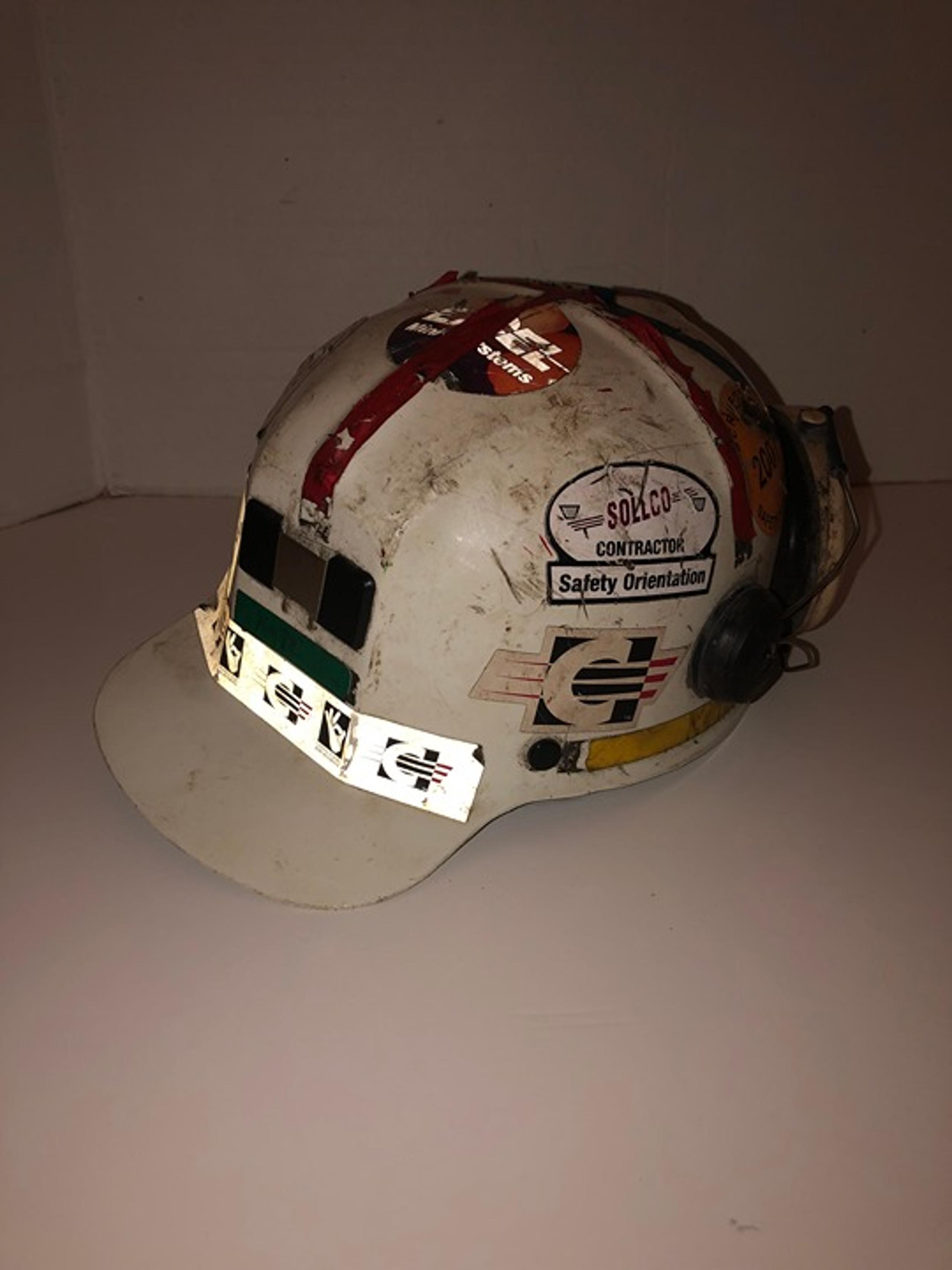 Vintage MSA Comfo-Cap Low Vein Miners Hardhat Helmet White