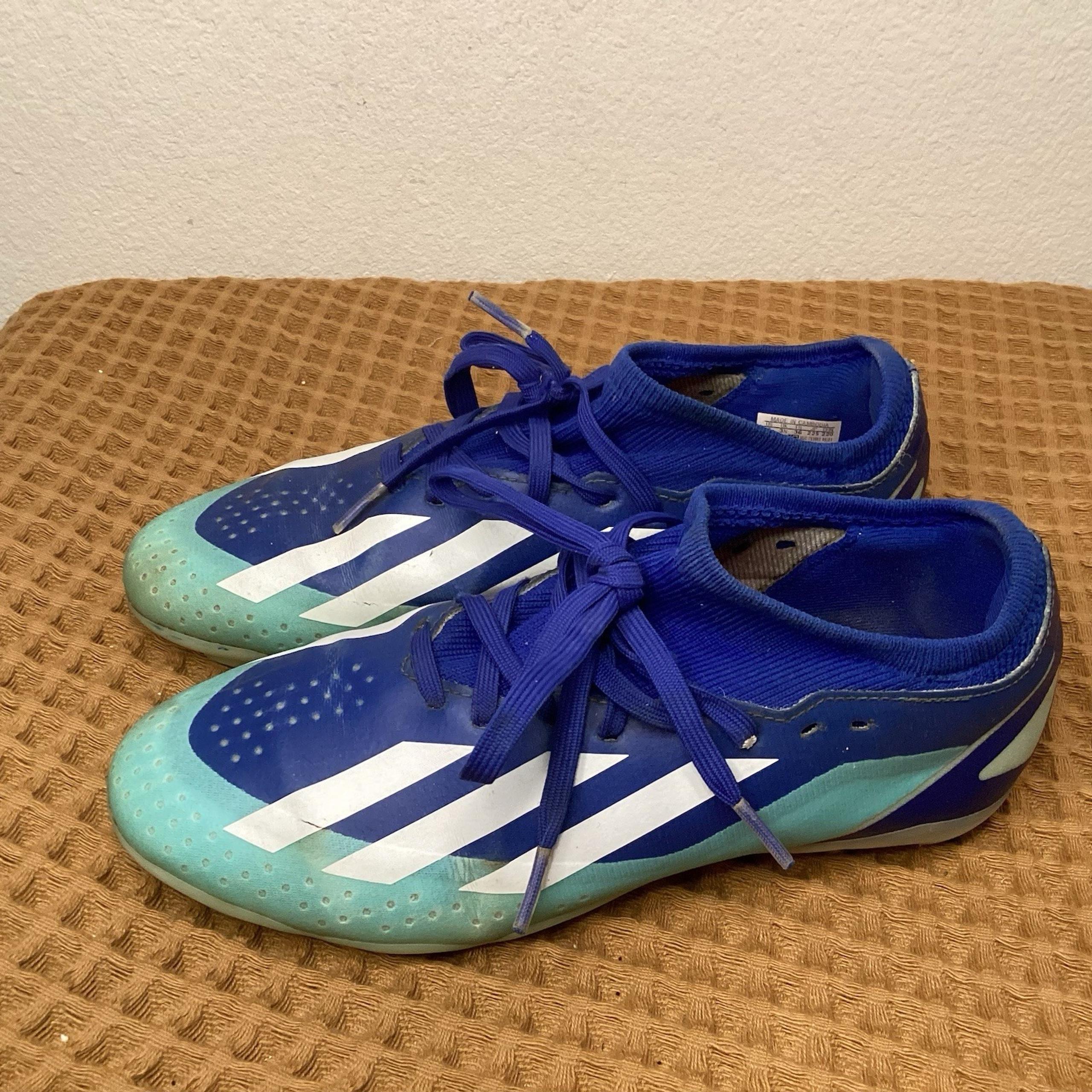 Youth Adidas Crazyfast .3 FG Kids Sz 4 Soccer Cleats Blue ID9354 Football