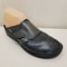Finn Comfort Clogs AUSSEE Monk Strap Leather Mules 39D 8 8.5 Black Gray