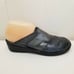 Finn Comfort Clogs AUSSEE Monk Strap Leather Mules 39D 8 8.5 Black Gray