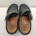 Finn Comfort Clogs AUSSEE Monk Strap Leather Mules 39D 8 8.5 Black Gray