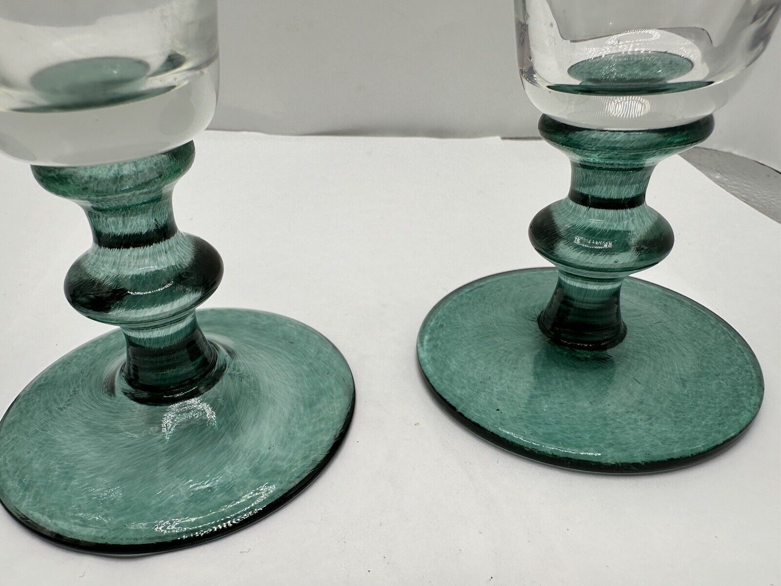 Champagne Flutes Tall Glasses 7.5 Inch Vintage Set of (3) Chic Vtg Gorgeous MCM
